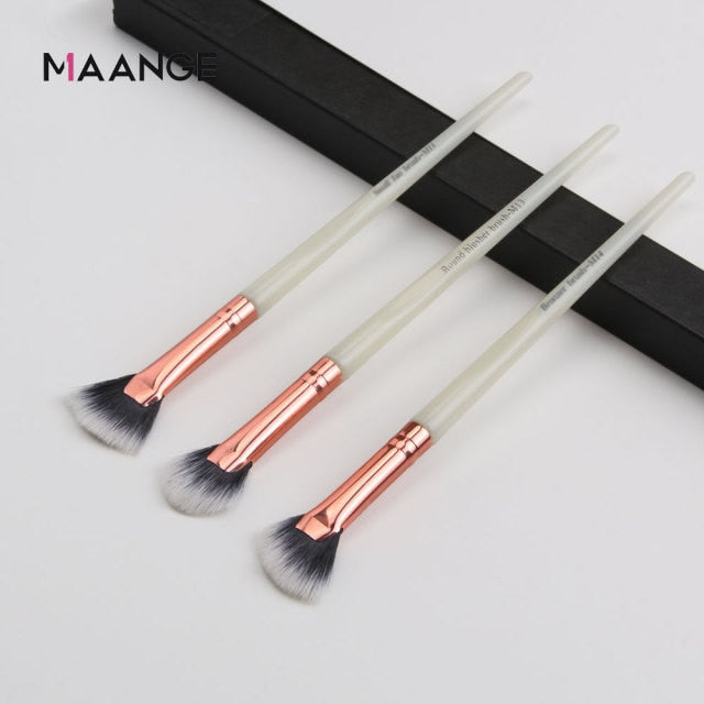 MAANGE Pro 3/5/12 Pcs Makeup Brushes Set Eyeshadow Eyeliner Eyelash Eyebrow Brush Beauty Make up Blending Tools Maquiagem - Allofbeauty