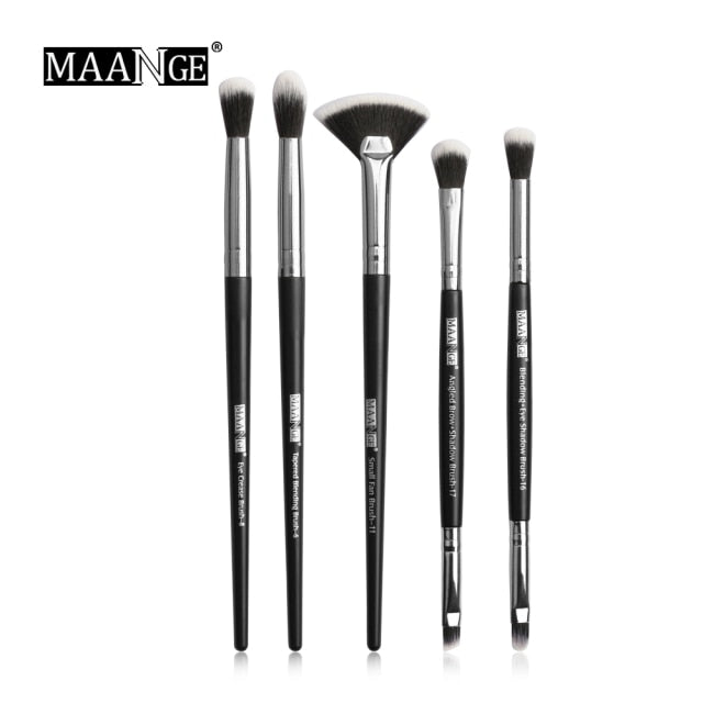 MAANGE Pro 3/5/12 Pcs Makeup Brushes Set Eyeshadow Eyeliner Eyelash Eyebrow Brush Beauty Make up Blending Tools Maquiagem - Allofbeauty